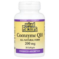 Натуральна добавка Natural Factors Coenzyme Q10 200 mg, 30 капсул Натуральна добавка Natural Factors Coenzyme Q10 200 mg, 30 капсул