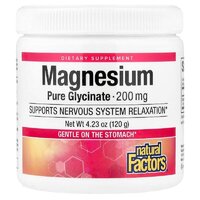 Вітаміни та мінерали Natural Factors Magnesium Bisglycinate 200 mg, 120 грам