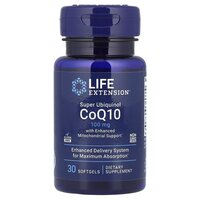 Натуральна добавка Life Extension Super Ubiquinol CoQ10 100 mg with Enhanced Mitochondrial Support, 30 капсул